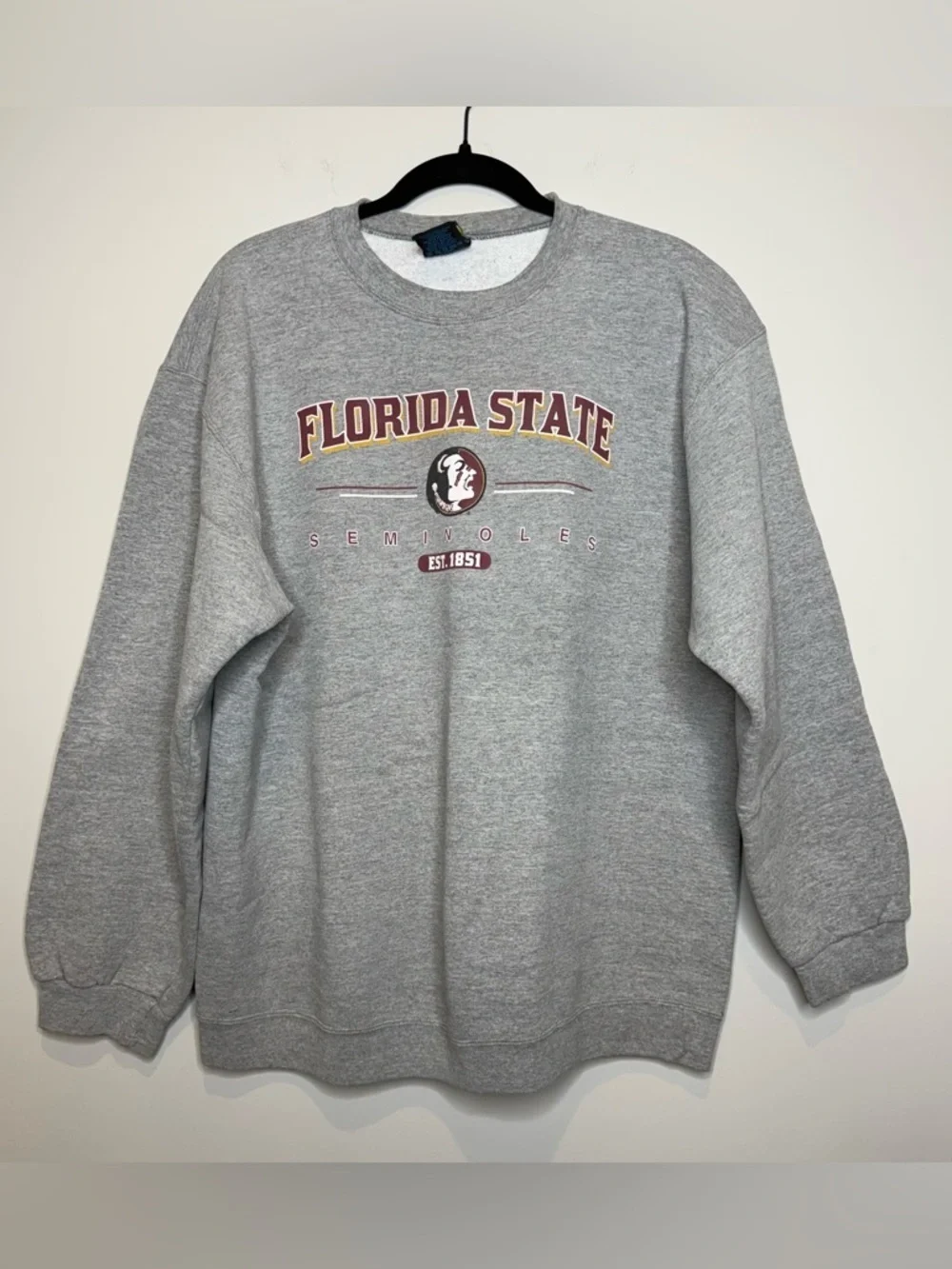 Florida State Gray Crewneck Sweatshirt - Collegiate Seminoles